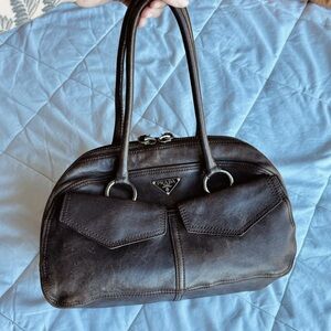 Vintage Prada Bowler Shoulder Bag